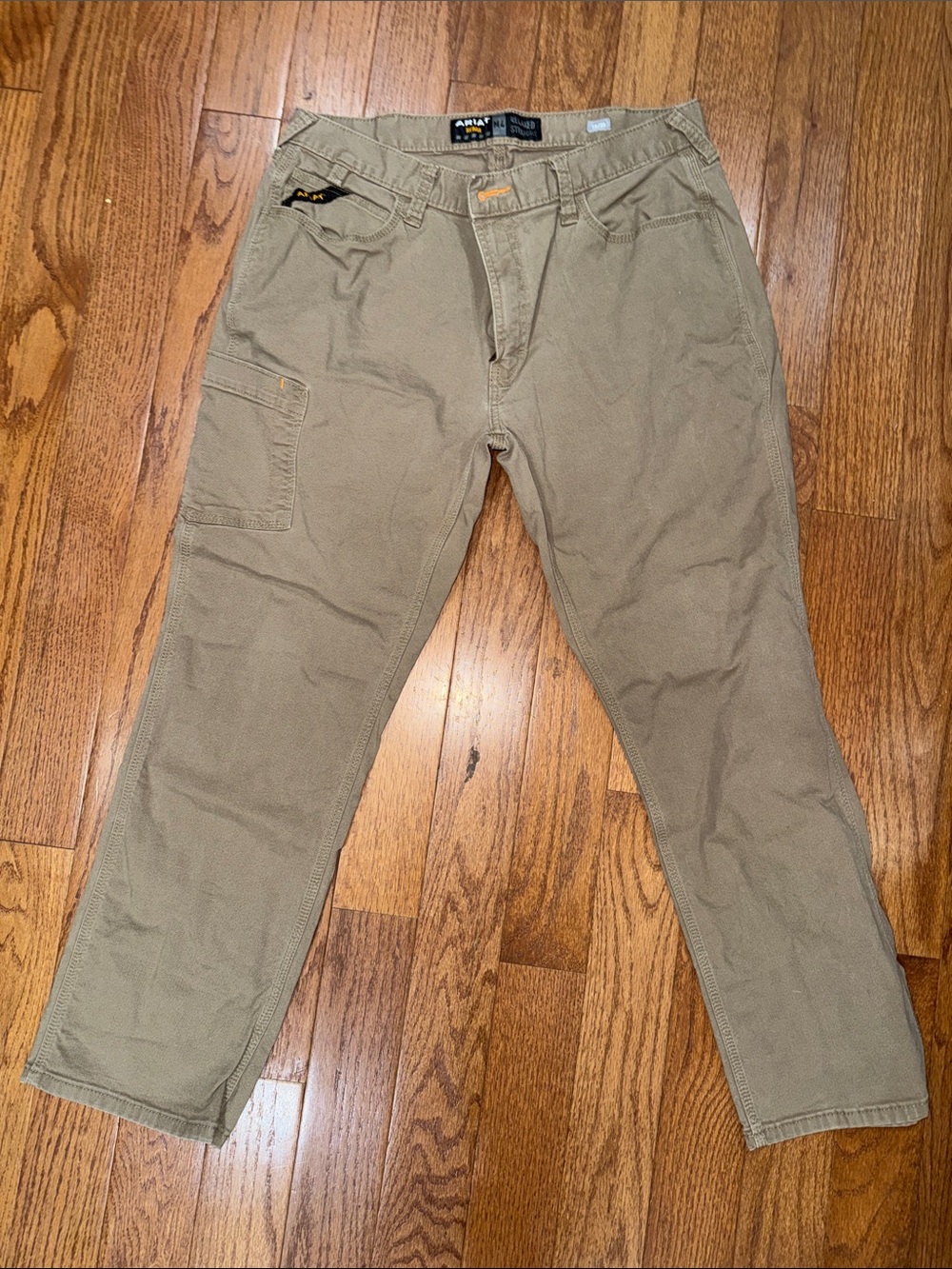Ariat Men's Tan Cargo Work Pants - Utility Style